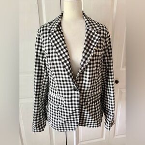 Blazer Forever 21 woman’s size xlarge black/white contemporary jacket new cond